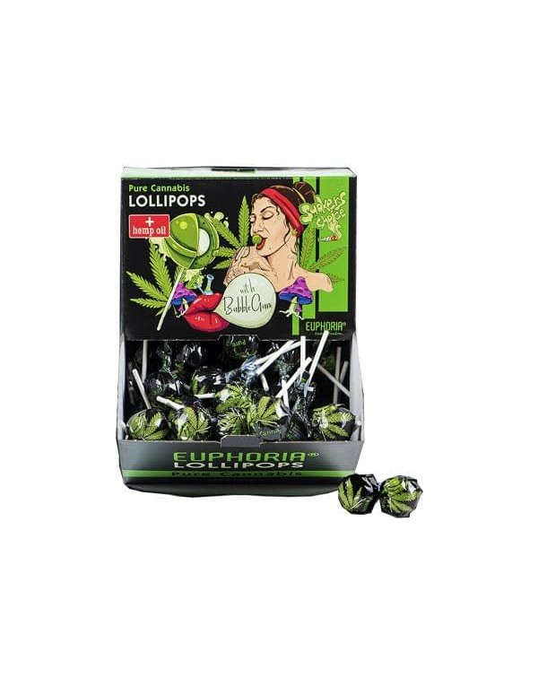 Euphoria Pure Cannabis Lollipops with Bubble Gum &...