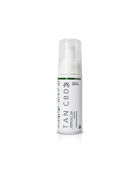 Tan CBD 17.5mg CBD Infused Self Tanning Travel Mousse 50ml