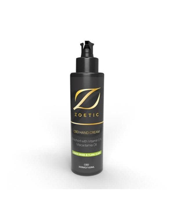 Zoetic 300mg CBD Hand Cream 100ml – Lemongra...