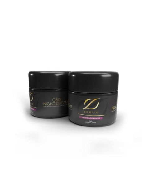 Zoetic 800mg CBD Night Cream 100ml – Jasmine & Lavender