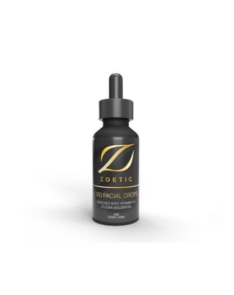 Zoetic 750mg CBD Facial Drops 30ml – With Vitimin C