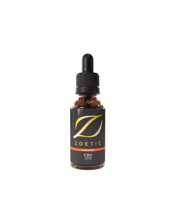 Zoetic 1000mg CBD Oil 30ml – Zesty Blood Ora...