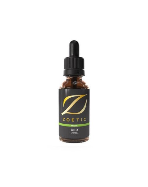 Zoetic 1000mg CBD Oil 30ml – Calming Natural