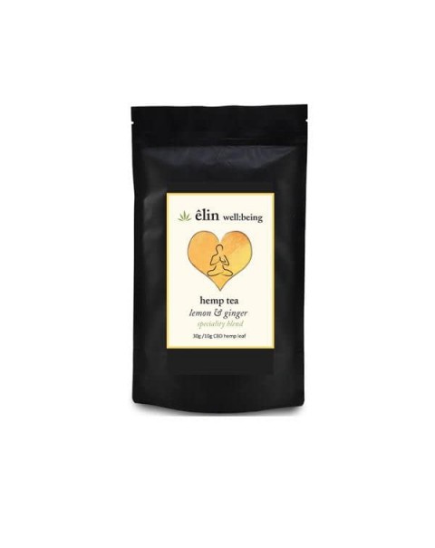 Êlin Well:being 10mg CBD Hemp Tea 30g – Lemon and Ginger tea