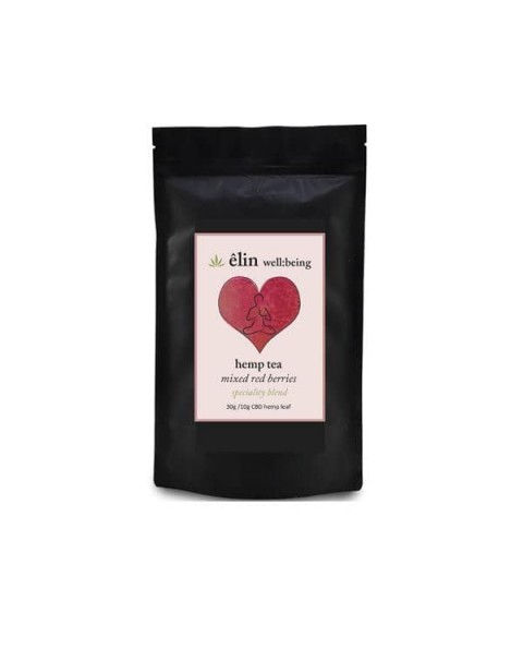 Êlin Well:being 10mg CBD Hemp Tea 30g – Mixed Red Berries (Green Tea)