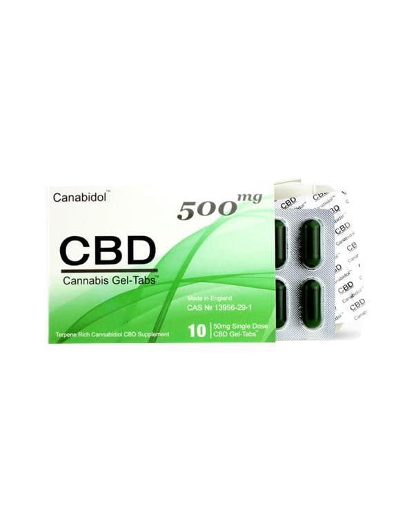 Canabidol 500mg CBD Gel-Tabs 10 Capsules