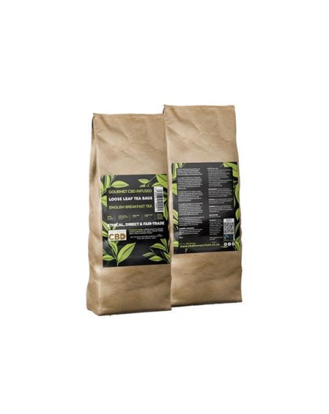 Equilibrium CBD Gourmet Loose 200 Tea Bags Bulk 680mg CBD – English Breakfast Tea