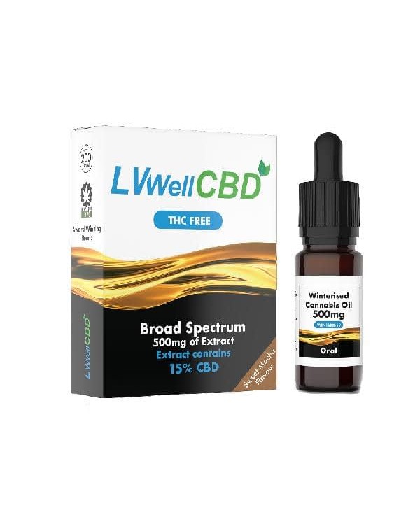 LVWell CBD 500mg Winterised  10ml Hemp Seed Oil