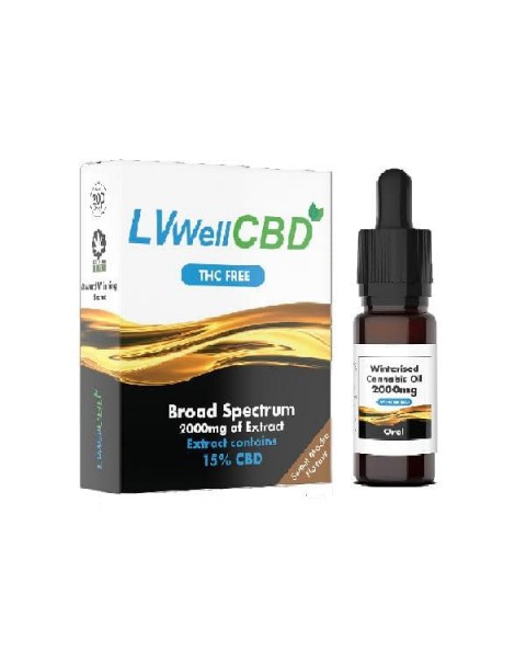 LVWell CBD 2000mg Winterised  10ml Hemp Seed Oil