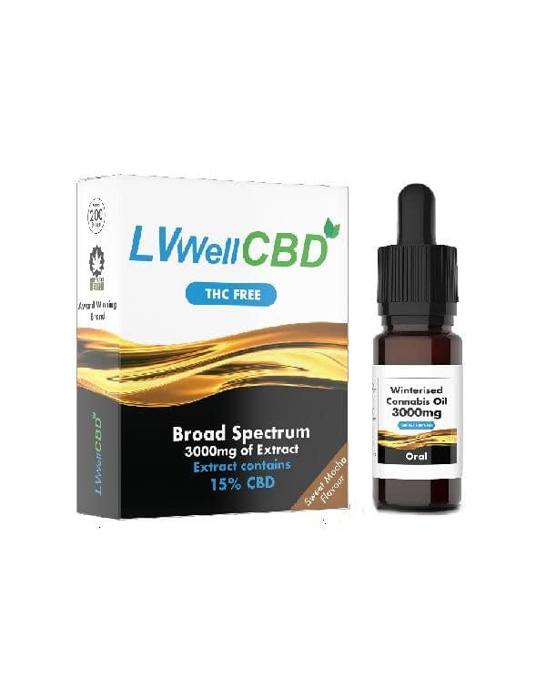 LVWell CBD 3000mg Winterised 10ml Hemp Seed Oil