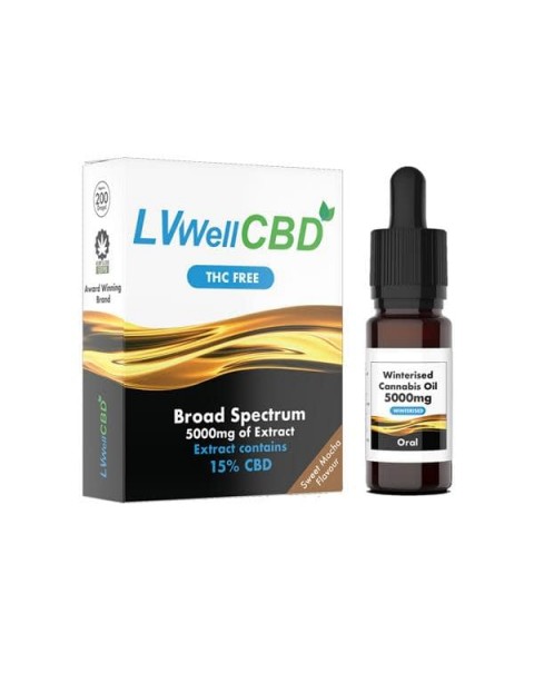 LVWell CBD Broad Spectrum 5000mg CBD 10ml Winterised Oil