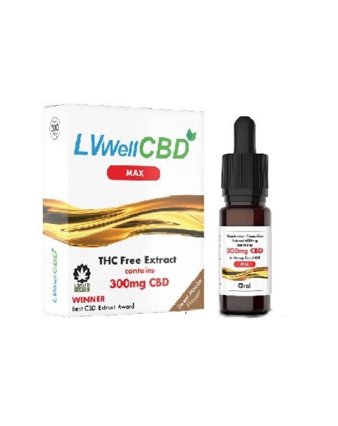 LVWell CBD 300mg 10ml Max Hemp Seed Oil