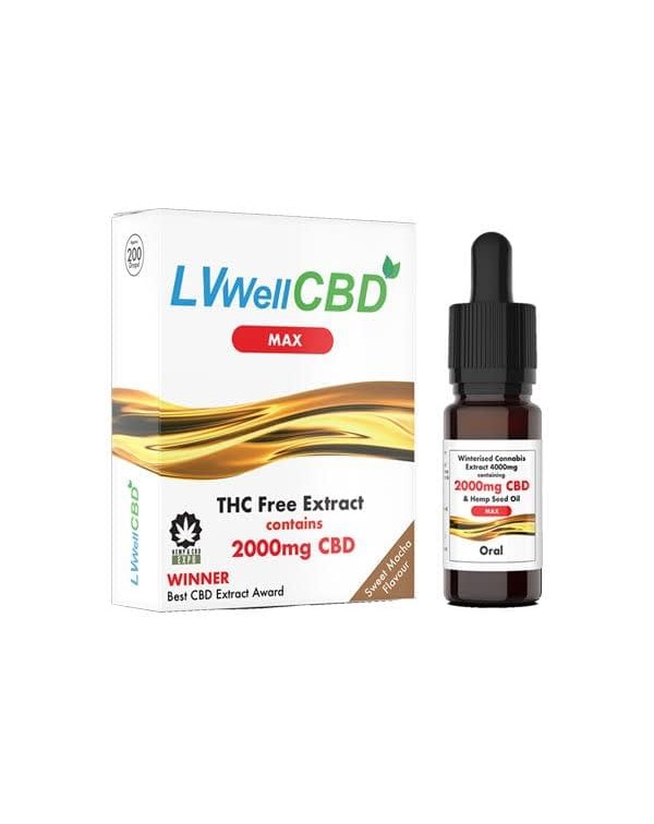 LVWell CBD Broad Spectrum 2000mg CBD 10ml Max Oil