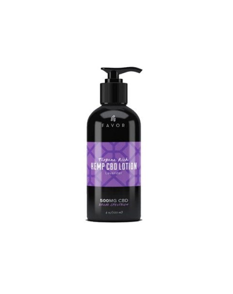 Favor CBD Lavender Hemp Lotion 500mg CBD 120ml