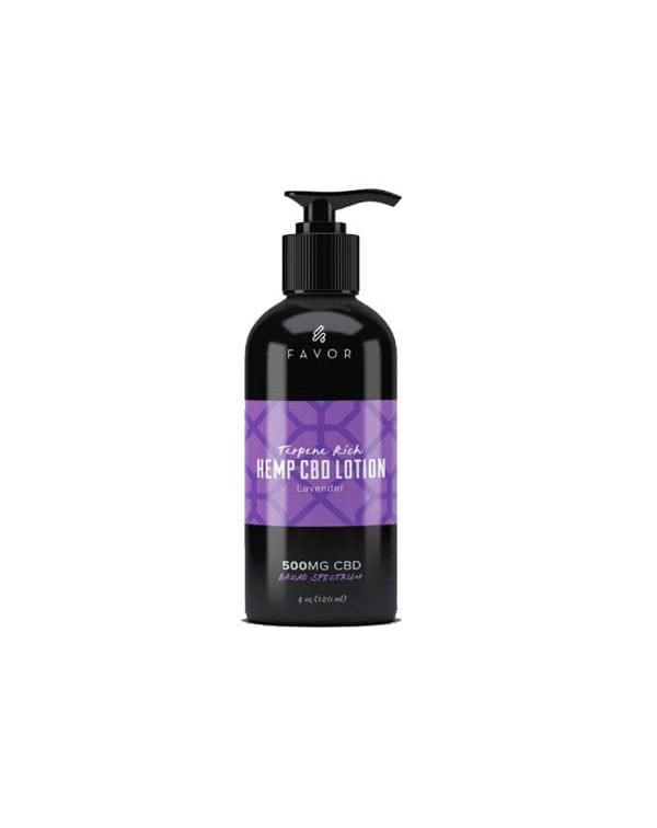 Favor CBD Lavender Hemp Lotion 500mg CBD 120ml