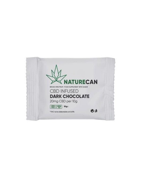 Naturecan 20mg CBD Infused Dark Chocolate 10g