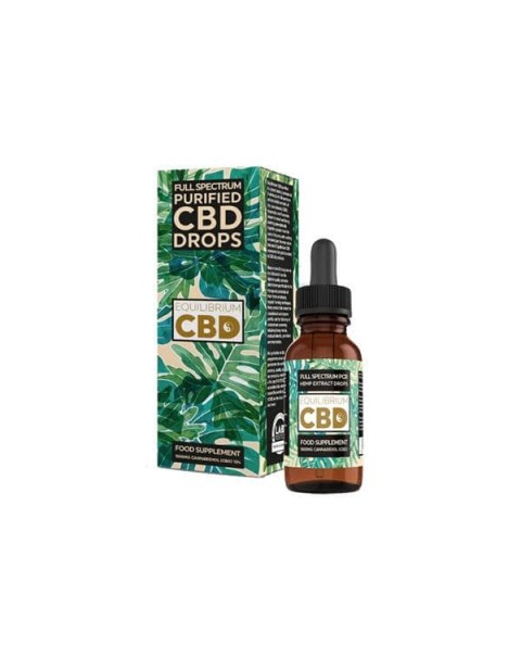 Equilibrium CBD Purified Range 1000mg CBD Oil 10ml – Spray / Dropper Bottle