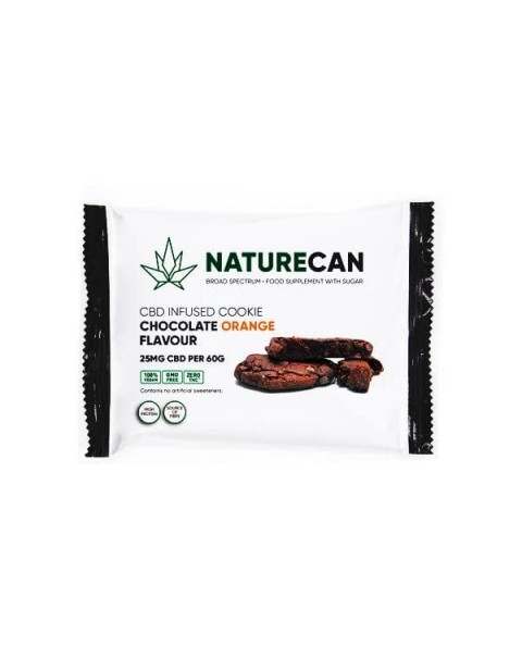 Naturecan 25mg CBD Double Chocolate Orange Cookie 60g