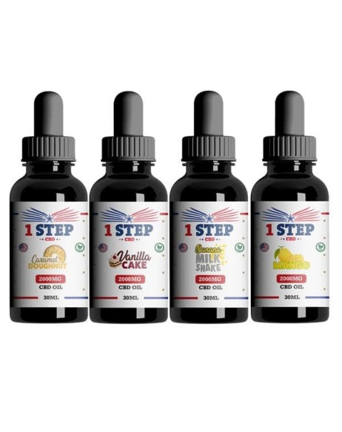 1 Step CBD 2000mg CBD Flavoured Oil 30ml