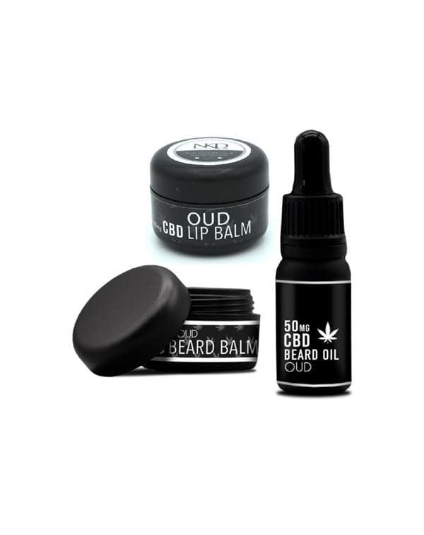 NKD 250mg CBD Triple Pack Oud Beard Oil, lip and B...