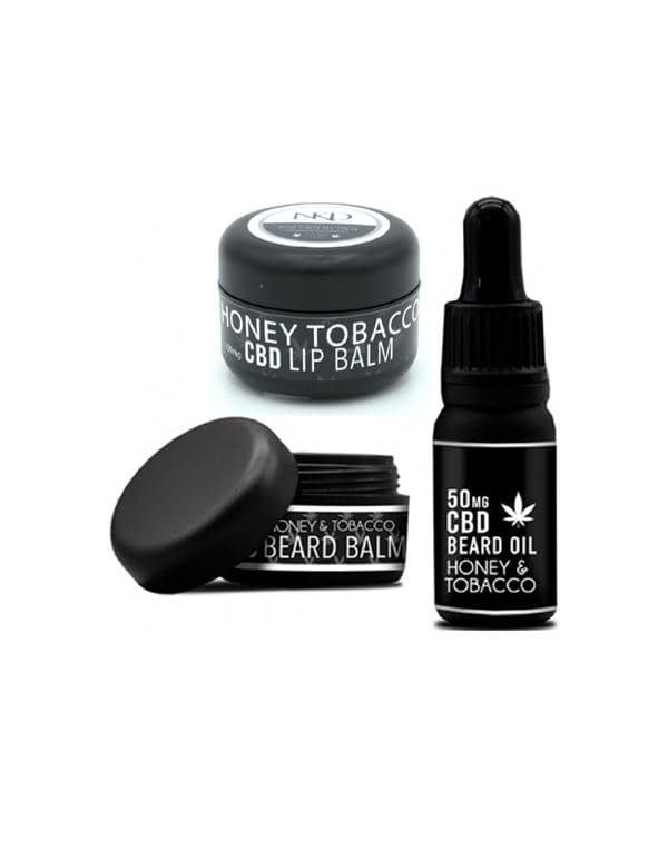 NKD 250mg CBD Triple Pack Honey Tobacco Beard Oil,...