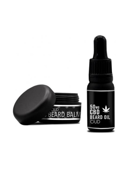 NKD 150mg CBD Twin Pack OUD Beard Oil and balm