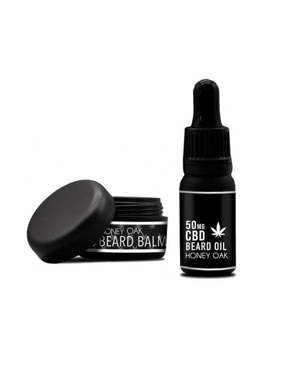 NKD 150mg CBD Twin Pack Honey Oak Beard Oil and ba...