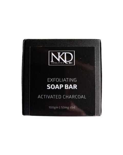 NKD 50mg CBD Activated Charcoal Soap Bar 100g