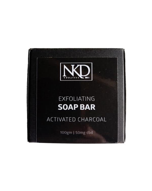 NKD 50mg CBD Activated Charcoal Soap Bar 100g