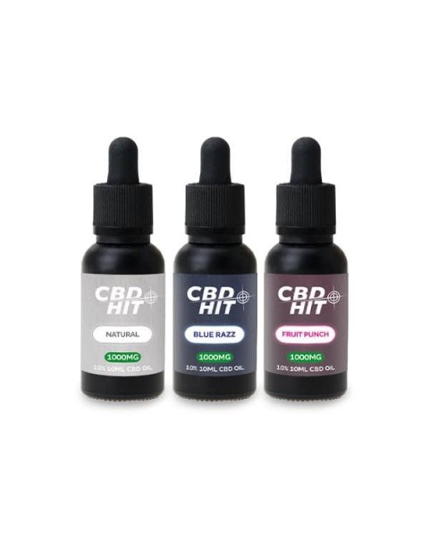 CBD Hit 1000mg CBD Flavoured Oil 10ml