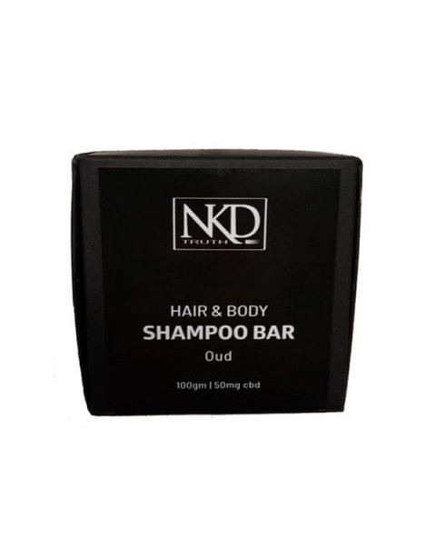 NKD 50mg CBD Speciality Body & Hair Shampoo Bar 100g – Oud