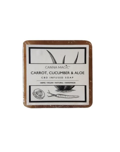 Canna Magic 100mg CBD Carrot, Cucumber & Aloe Soap 145g