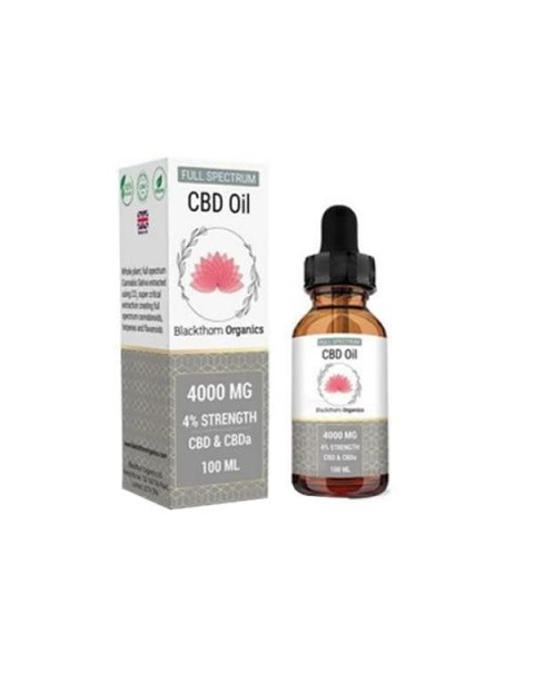 Blackthorn Organics 4000mg CBD Tincture Oil 100ml