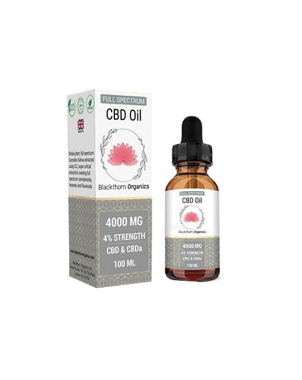 Blackthorn Organics 4000mg CBD Tincture Oil 100ml