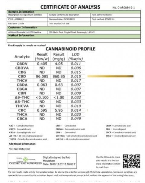 CBD Leafline 1000mg CBD Crumble (86%) Gelato 1g