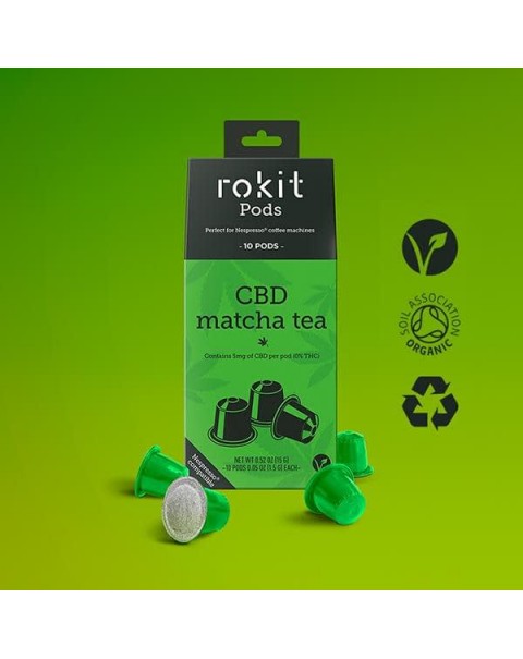 Rokit Pods CBD Matcha Green Tea 5mg Nespresso Pods