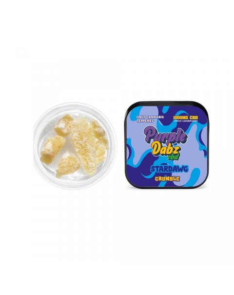 Purple Dabz CBD 1000mg CBD Crumble – Strawdawg