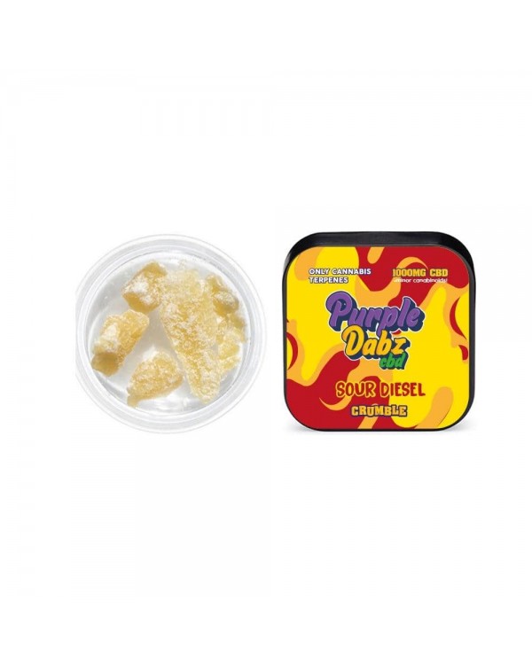 Purple Dabz CBD 1000mg CBD Crumble – Sour Di...