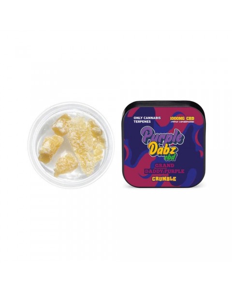 Purple Dabz CBD 1000mg CBD Crumble – Grand Daddy Purple