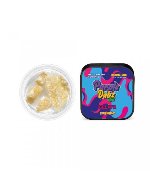 Purple Dabz CBD 1000mg CBD Crumble – Gelato