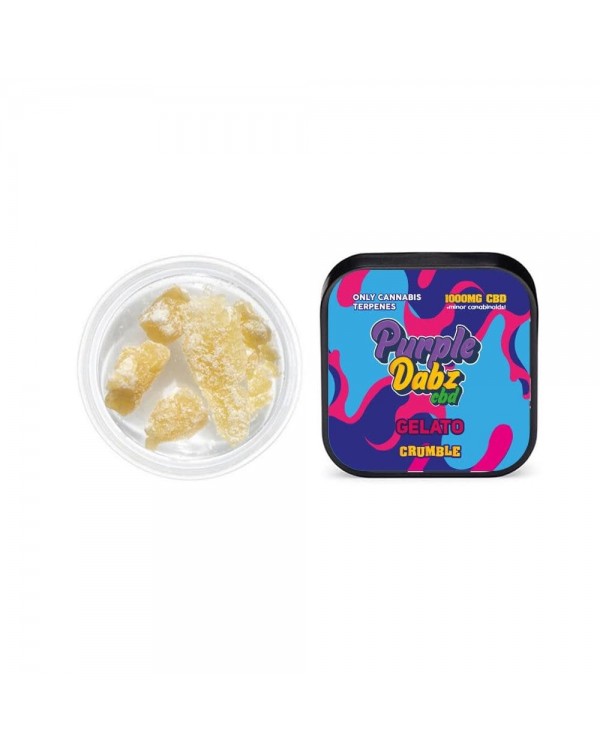 Purple Dabz CBD 1000mg CBD Crumble – Gelato