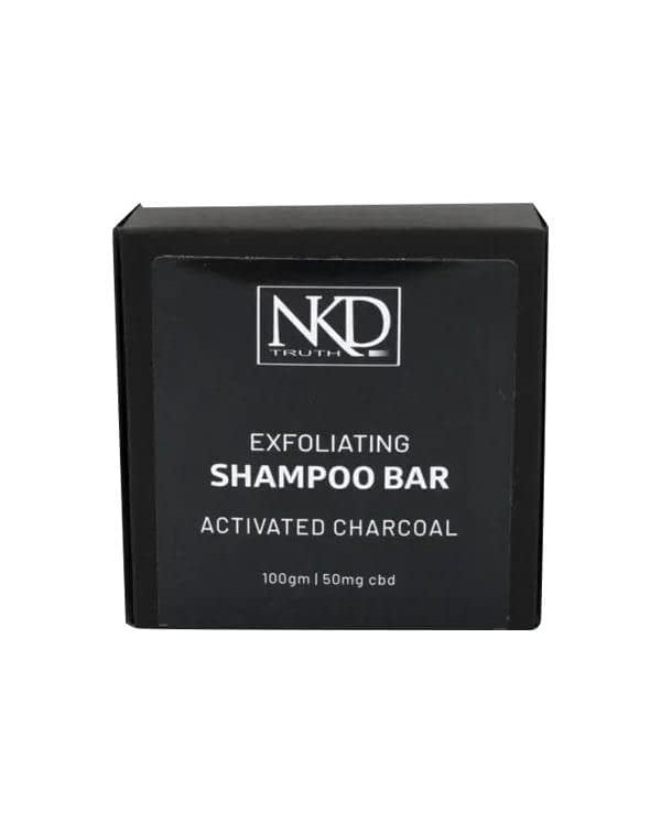 NKD 50mg CBD Activated Charcoal Shampoo Bar 100g