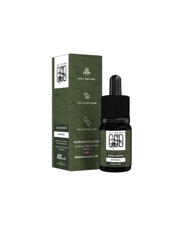 All Round CBD 400mg CBD Aqua Oil Drops 10ml