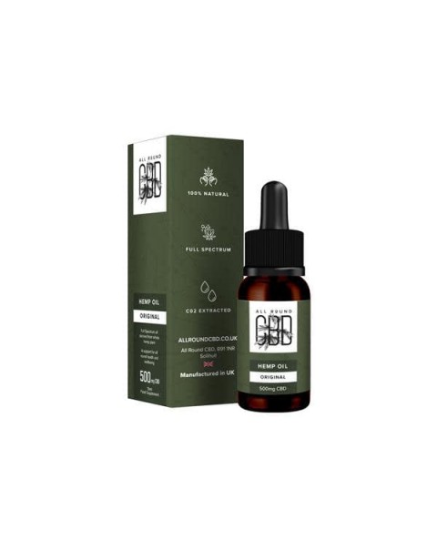 All Round CBD 500mg CBD Full Spectrum Hemp Oil 10ml