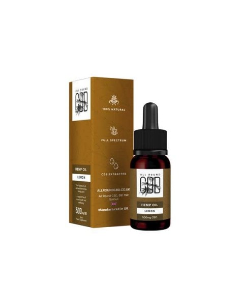 All Round CBD 500mg CBD Full Spectrum Hemp Oil 10ml