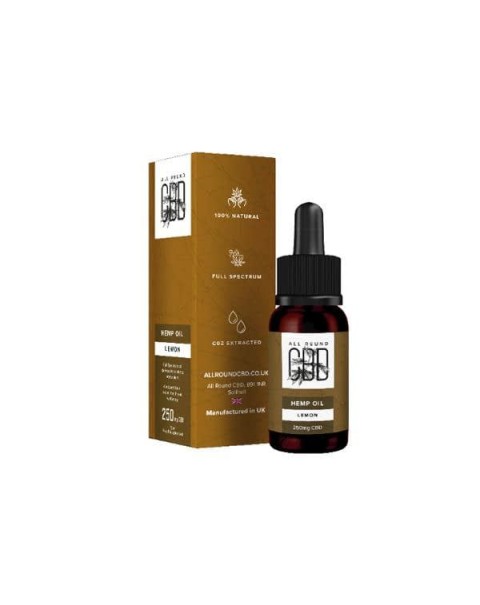 All Round CBD 250mg CBD Full Spectrum Hemp Oil 10ml