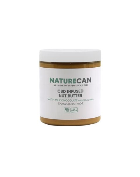 Naturecan 200mg CBD 400g Nut Butter Milk Chocolate with Cacao Nibs