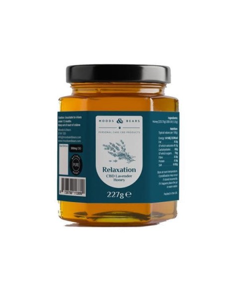 Moods and Bears 500mg CBD Natural Pure Honey 227g