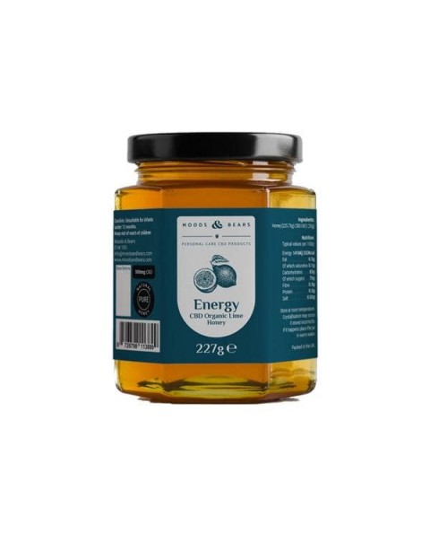 Moods and Bears 500mg CBD Natural Pure Honey 227g