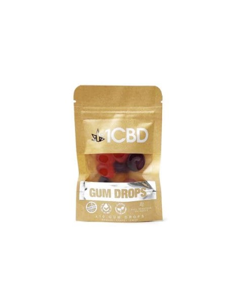 1CBD Pure Hemp CBD fruit flavoured Gum Drops 100mg CBD